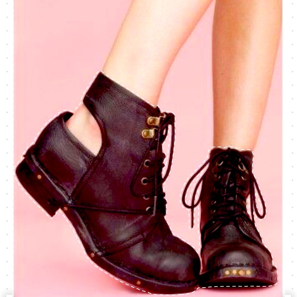 Jeffrey Campbell Rosie Riveter Cutout Ankle Boot
